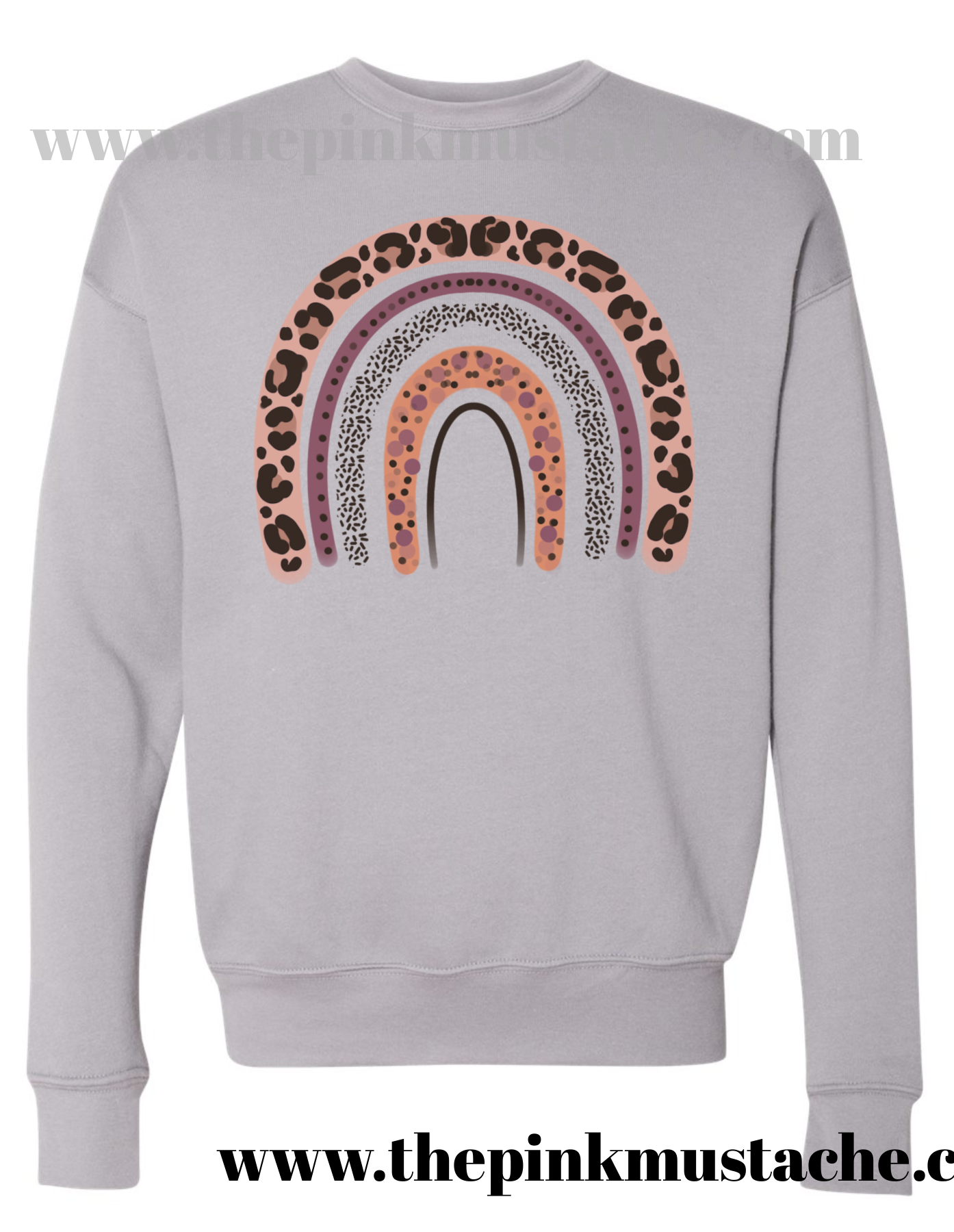 BELLA CANVAS Leopard Rainbow Sweatshirts/ Unisex sized Sweatshirts/ DTG printed Sweatshirts