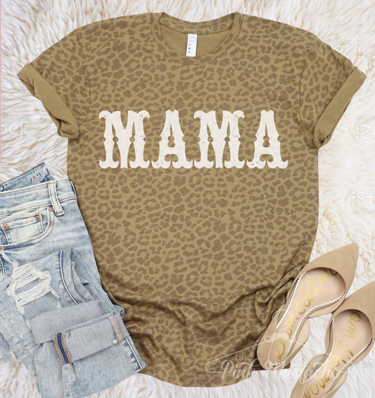 Leopard Mama Tee / Mothers Day Shirt