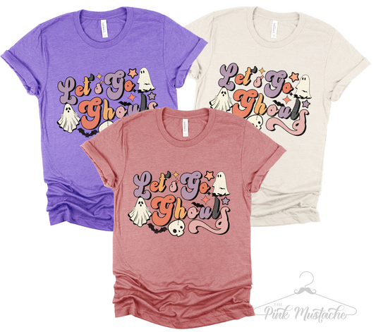 Let's Go Ghouls Halloween Shirt/ Softstyle Tee/ Toddler, Youth And Adult Sizes Available