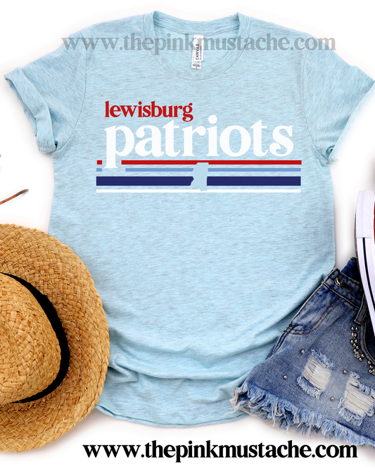 Lewisburg Patriots Shirt / Lewisburg -Desoto County Schools / Mississippi School Shirt