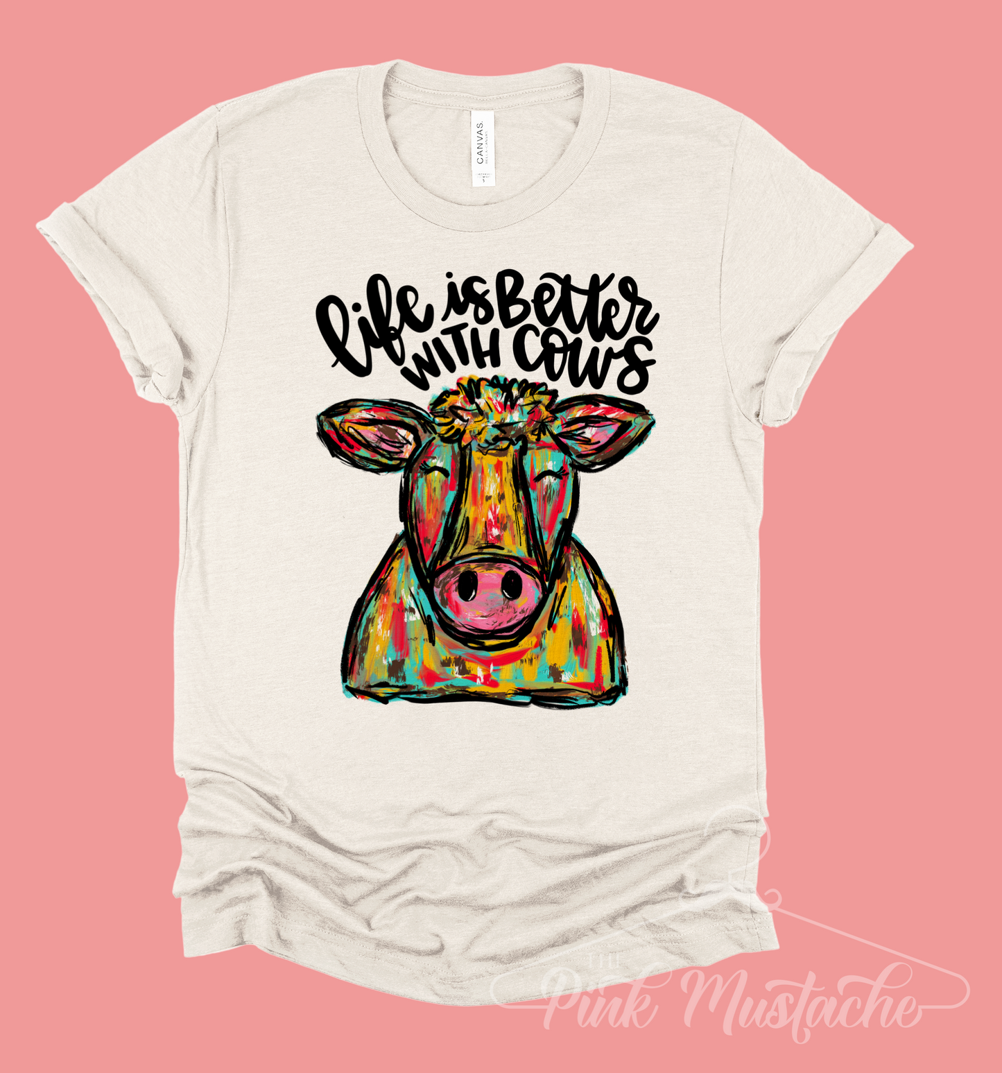 Life Is Better With Cows Tee /Youth and Adult Sizes Available/ Country Western Unisex Softstyle T-Shirt