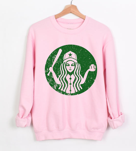 Baseball Coffee Mama Sweatshirt / Quality Retro Sweater / Multiple Colors