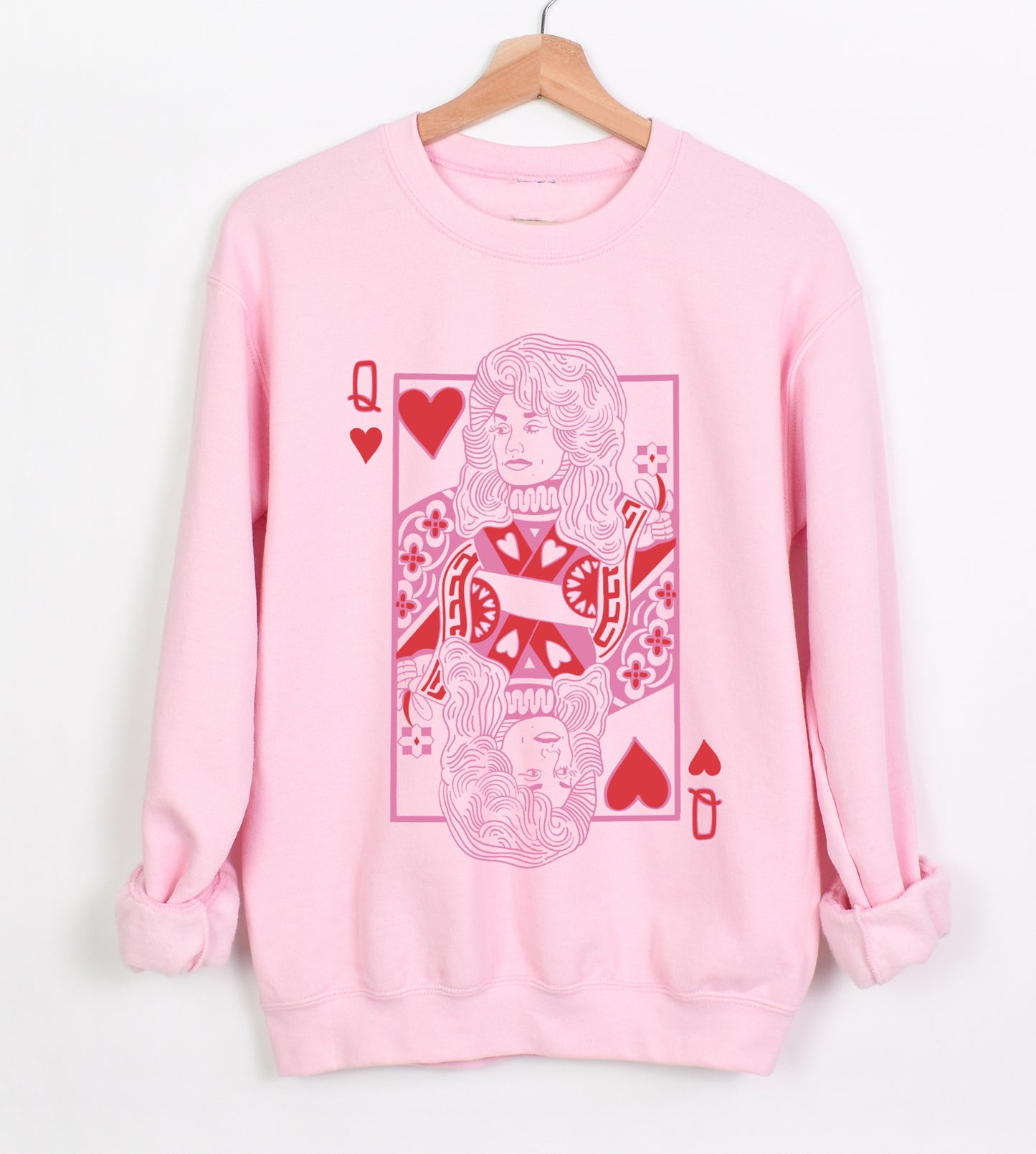 Gildan or Bella Country Music Queen Card Sweatshirt/ Dolly Queen Sweatshirt