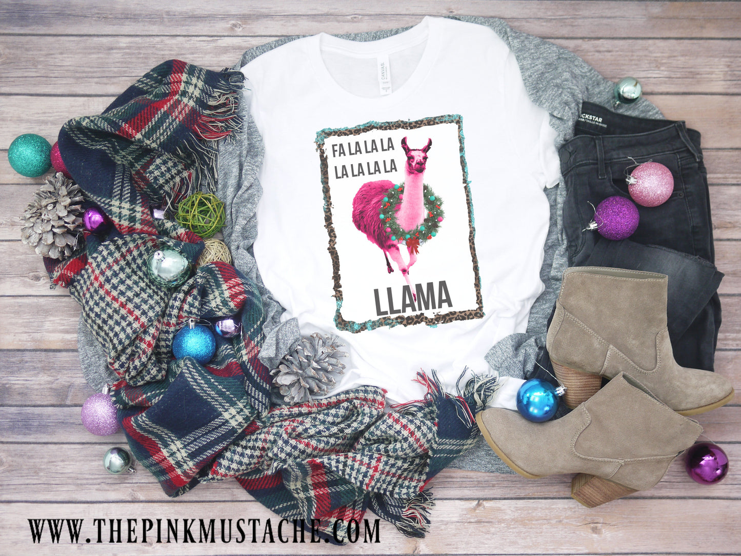 Fa La La La Llama Christmas Shirt / Youth and Adult sizing