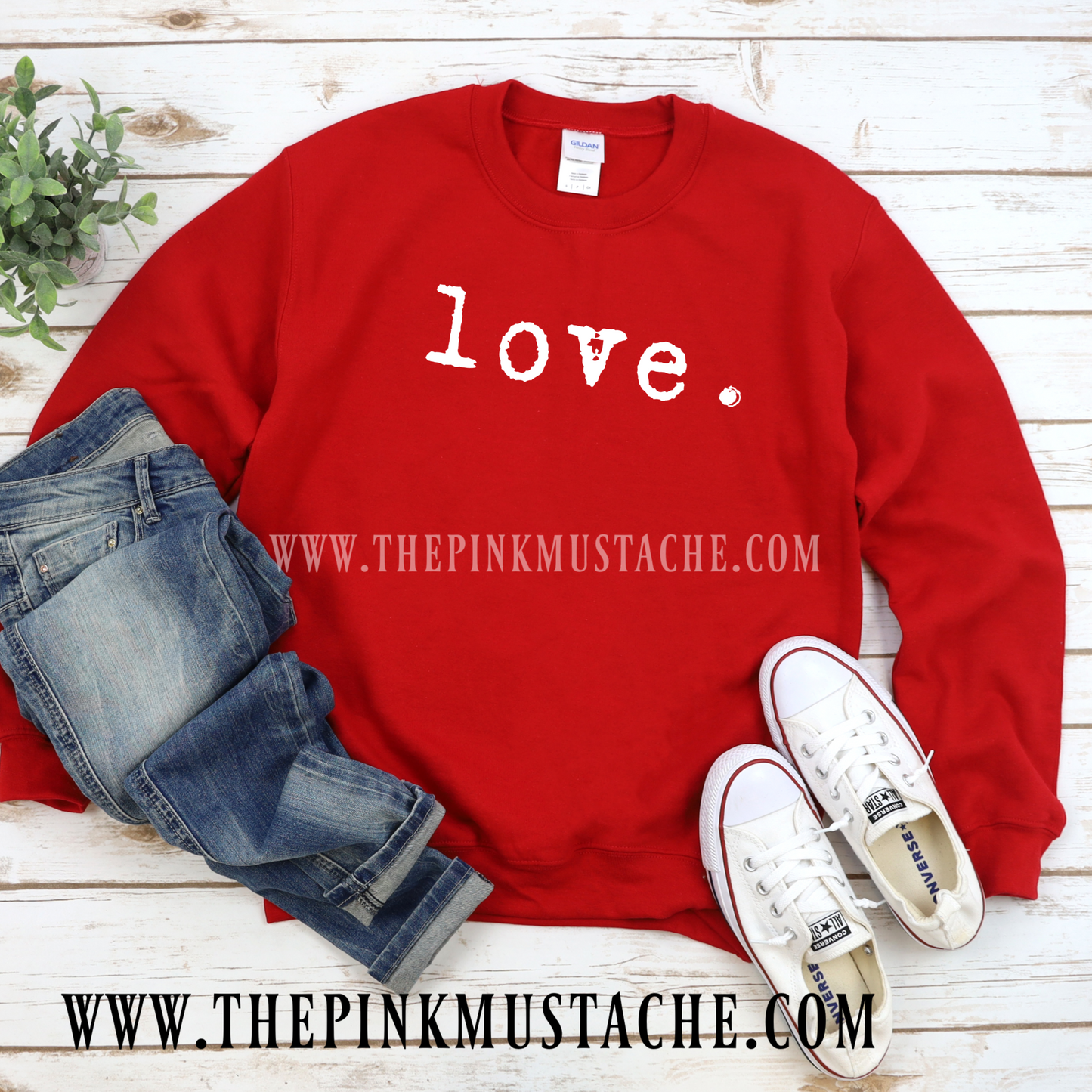 Love Sweatshirt / Valentines Themed Sweatshirt / Love Red Sweatshirt/ Gifts for Her - Mommy and Me