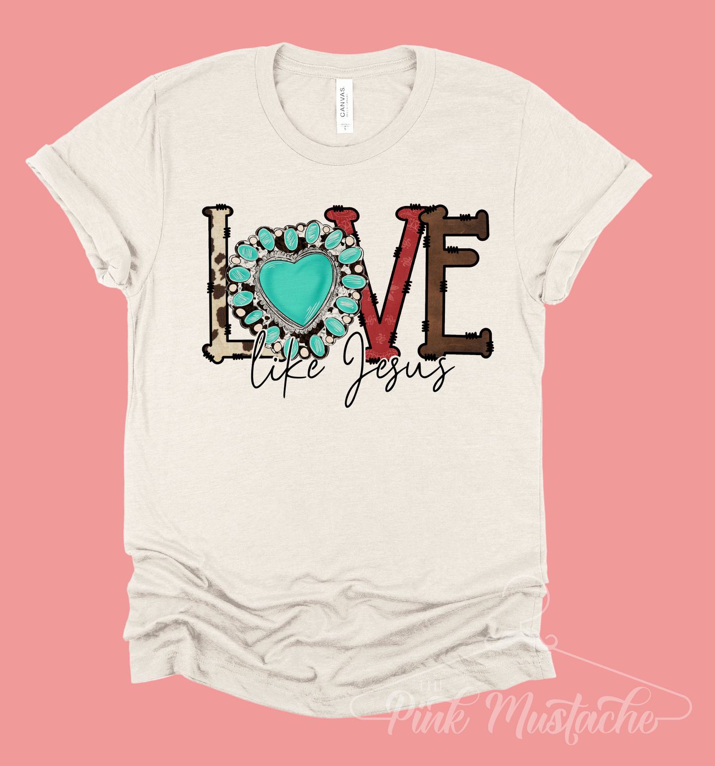 Love Like Jesus Softstyle Tee -  Toddler, Youth, and Adult Sizes/Religious Tee/ Unisex Sized Tee / Valentines Day Shirt