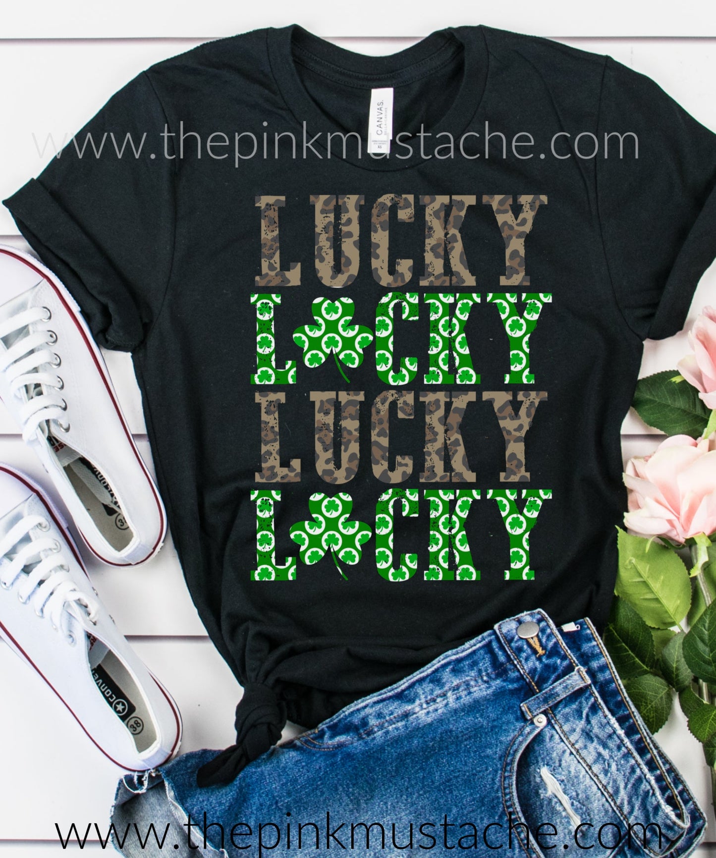 Lucky St. Patrick's Day Shirt SALE  / Leopard/ Clovers / Mommy and Me/ Youth and Adult Sizing