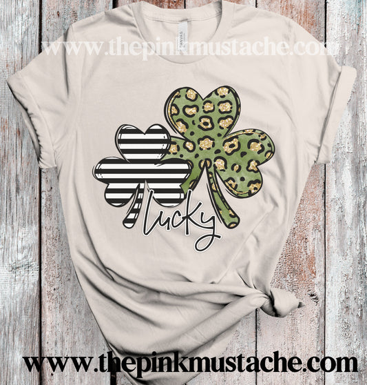 Lucky Clover Tee / St Patty's Day Bella Tee/ Youth and Adult Sizing Available