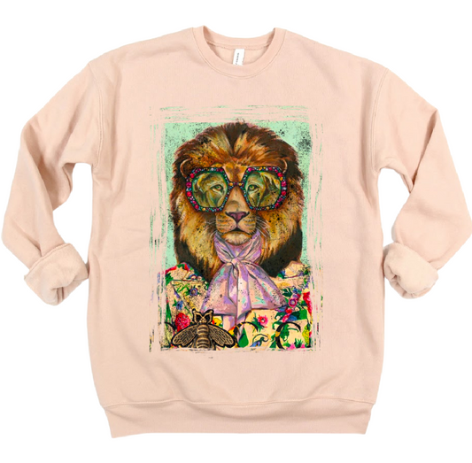 Bella Soft Style Luxe Lion Sweatshirt/ Gifts for Her