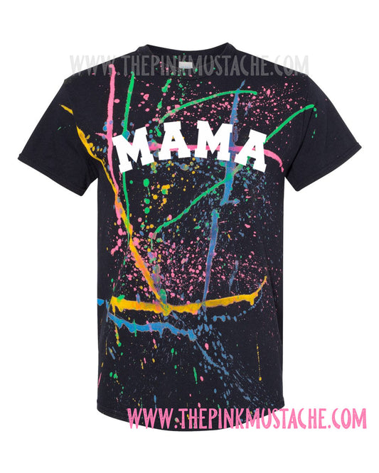 Mama Splatter Grunge Rocker Tee/ Mama Unisex Tee