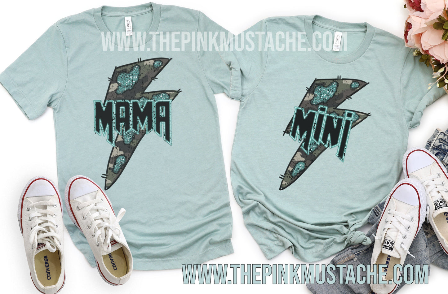 Mama Mini Rocker Tees /Mommy and Me Matching Tee/Bella Canvas Youth and Adult Sizing Available