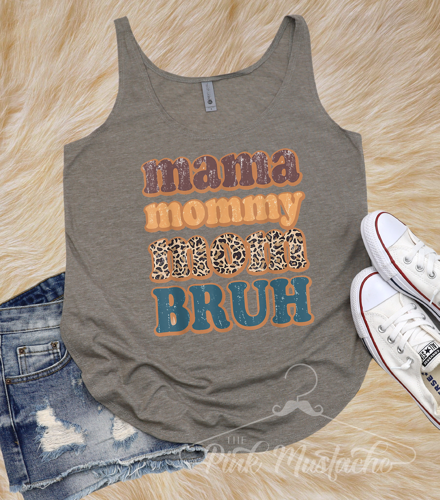 Mama Mommy Mom BRUH Racerback Tank /  Funny Tank Top/ Mothers Day Gift/ Gifts for Her