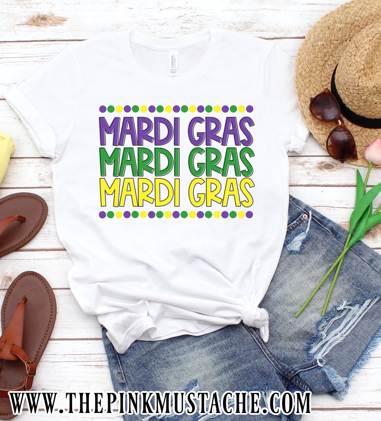 Mardi Gras Graphic Tee / Youth and Adult Sizes / Mardi Gras T-Shirt / Mommy and Me/ Gift For Her