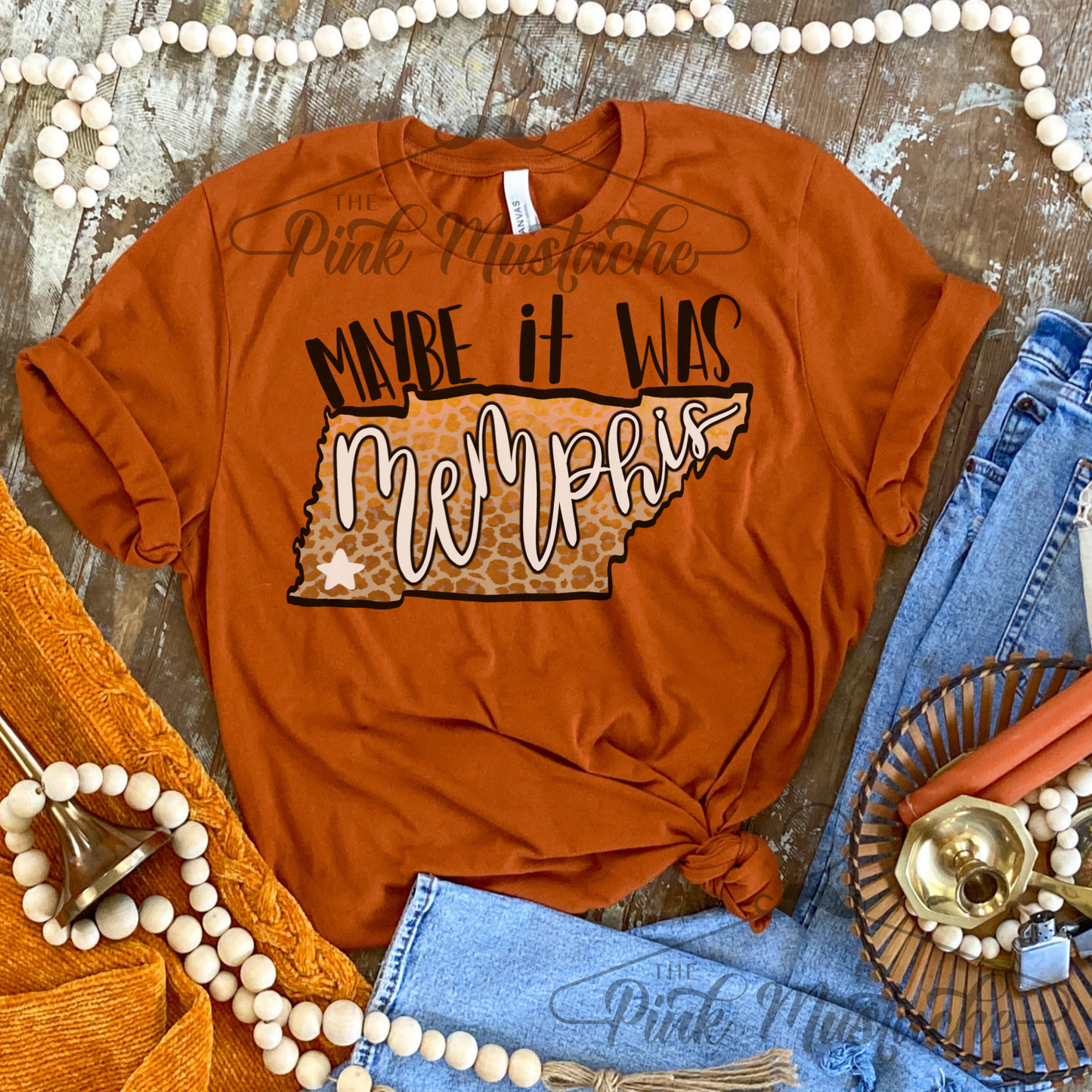 Maybe It Was Memphis Tee /Vintage Country Style Shirt / Rocker Vintage Bella Tee
