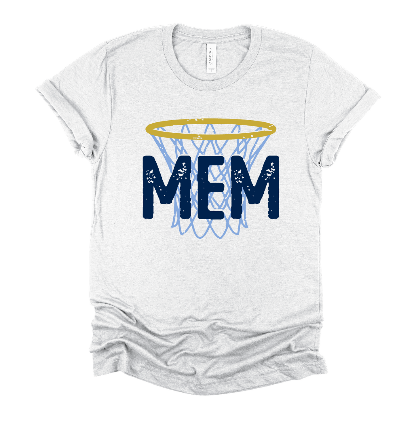 MEM Basketball Hoop Tee/ Toddler, Youth, and Adult Sizes