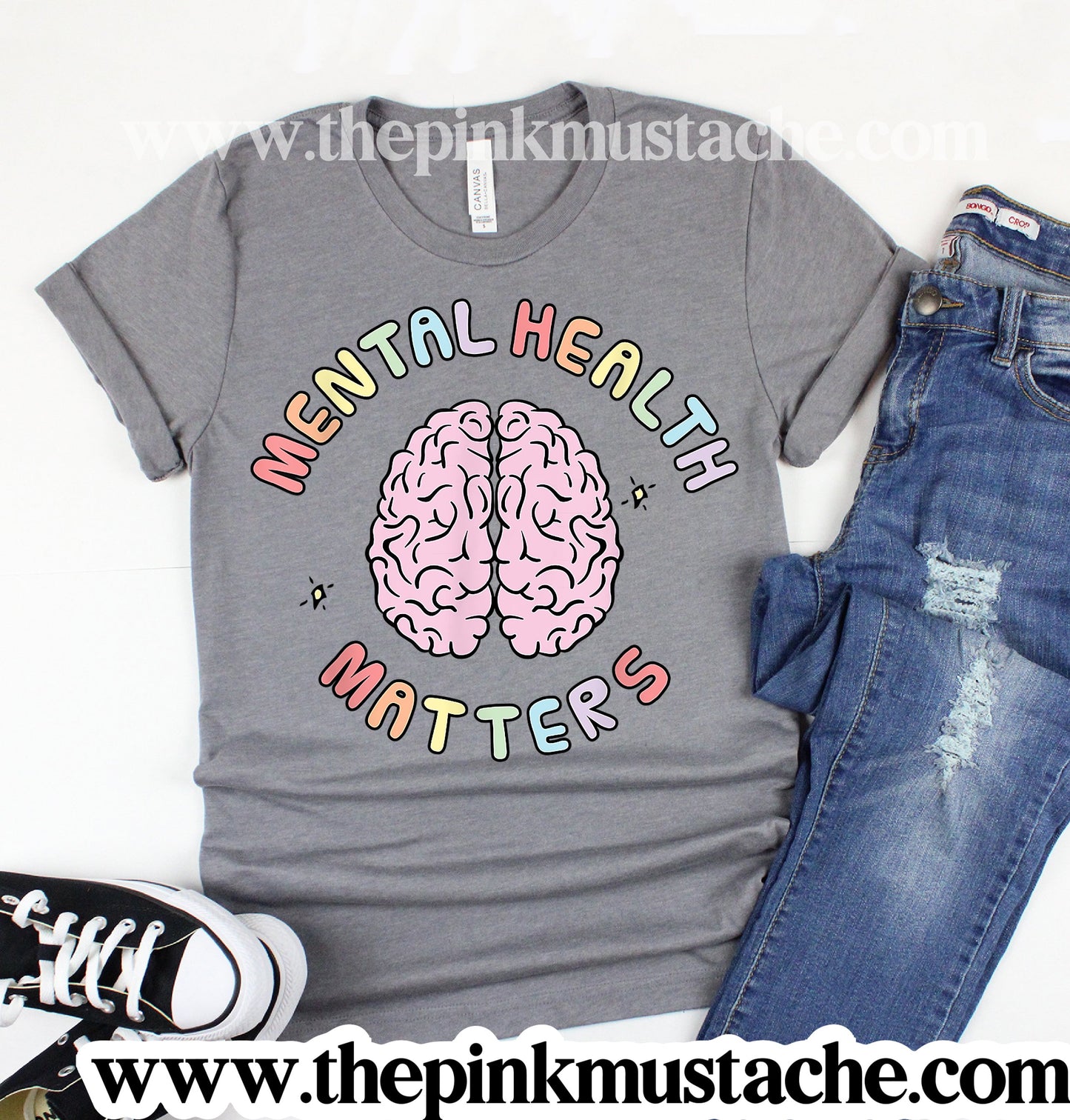 Mental Health Matters Tee/ Mental Health Awareness - Youth and Adult Sizing Available / Bella Canvas Tees