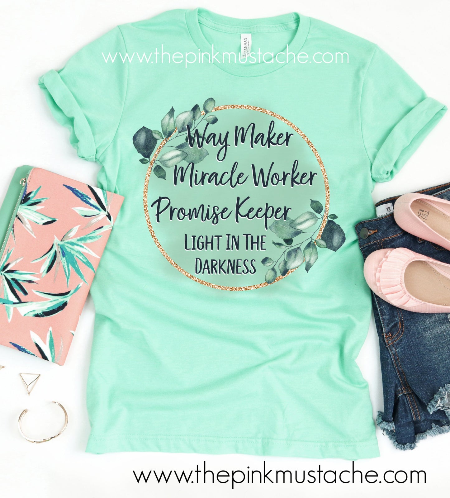 Way Maker, Miracle Worker, Promise Keeper, Light In The Darkness- Religious T-Shirt