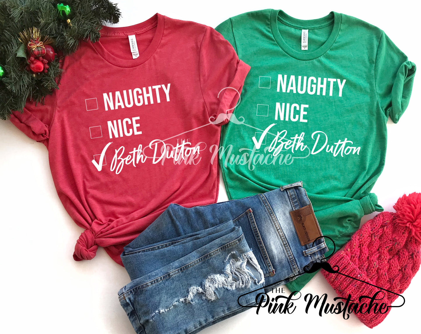 Naughty or Nice Western Shirts / Couple Matching Tees / Friend Christmas Shirt
