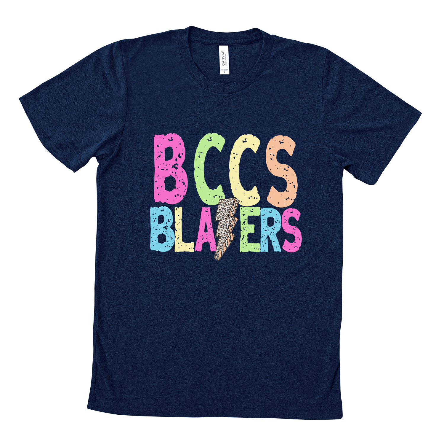 Pastel Soft Style BCCS Blazers Lightning Bolt Tee Shirt/ Teacher Gifts / Retro Teacher Gift/ First Day Of School Shirts