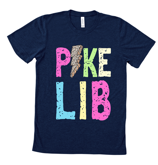 Pike Lib Patriots Lightning Bolt Pastel Softstyle Shirt / Toddler, Youth, and Adult Sizes