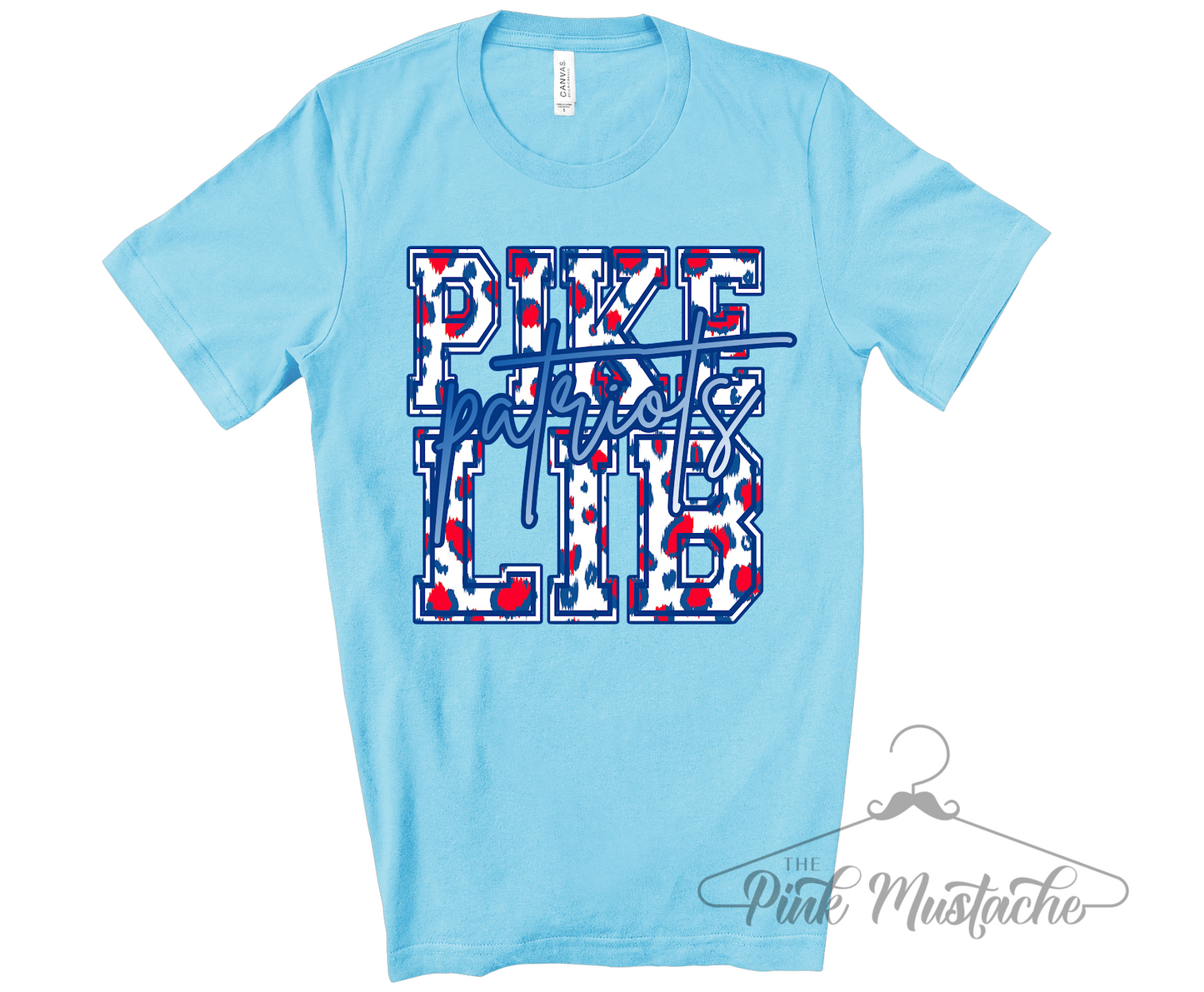 Pike Lib Patriots Leopard Softstyle Shirt / Adult Sizes