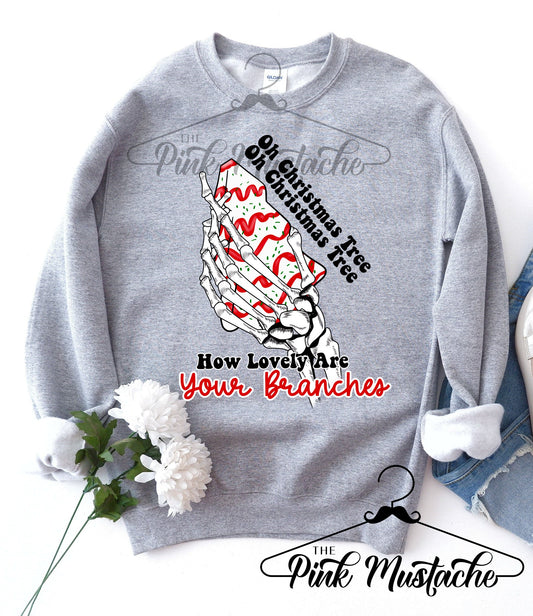 Oh Christmas Tree! How Lovely Are Your Branches Sweatshirt/ Super Cute Unisex Sized Sweatshirt/ Youth and Adult Options