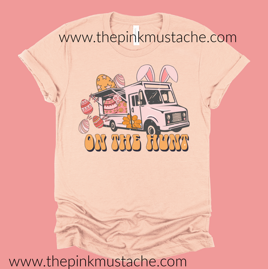 On The Hunt Easter Softstyle Tee -  Toddler, Youth, and Adult Sizes/Religious Tee/ Unisex Sized Tee / Easter Spring Shirt