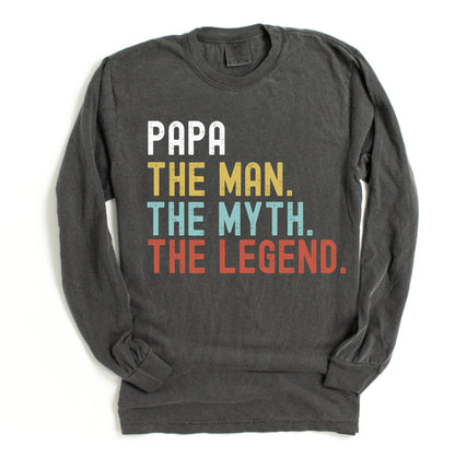 Long Sleeve Father's Day Shirt / Daddy , The Man, The Myth, The Legend/ Any Father Saying  - Type At Checkout