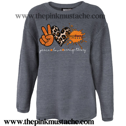 Pennant corded sweatshirt sales