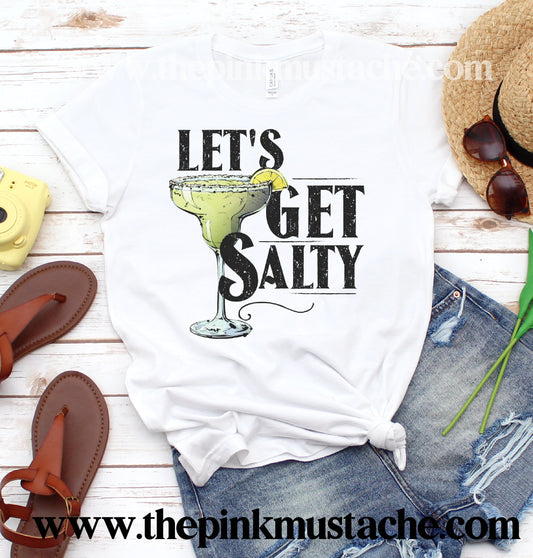 Let's Get Salty Margarita Unisex Sized Softstyle Tee / Funny Shirts / Shots / Tequila/ Alcohol