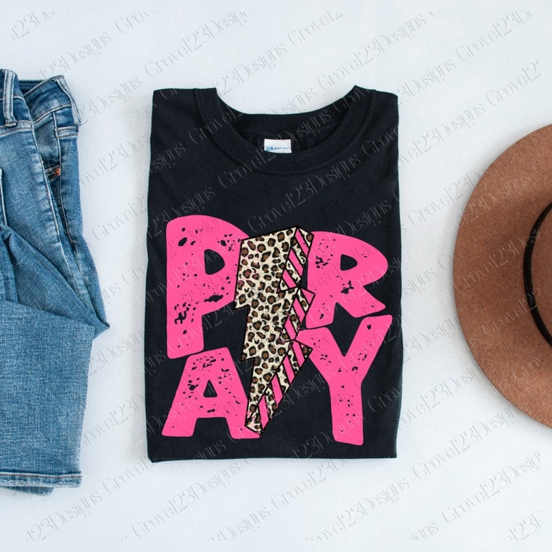 Soft Style Pray Religious Tee/ Toddler, Youth, and Adult Sizes Available