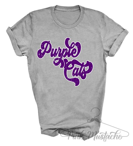 Purple Cats Ariton Tee/ Youth and Adult Sizes