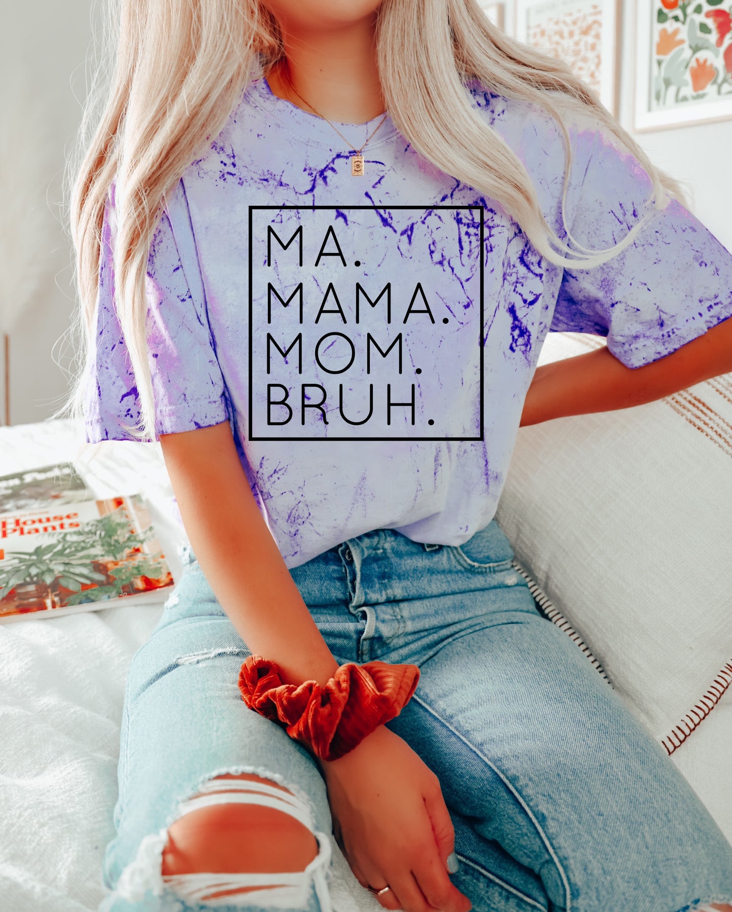 Comfort Colors Color Blast Ma Mama Mom Bruh Unisex Tee / Mom Shirt/ Gifts for Her