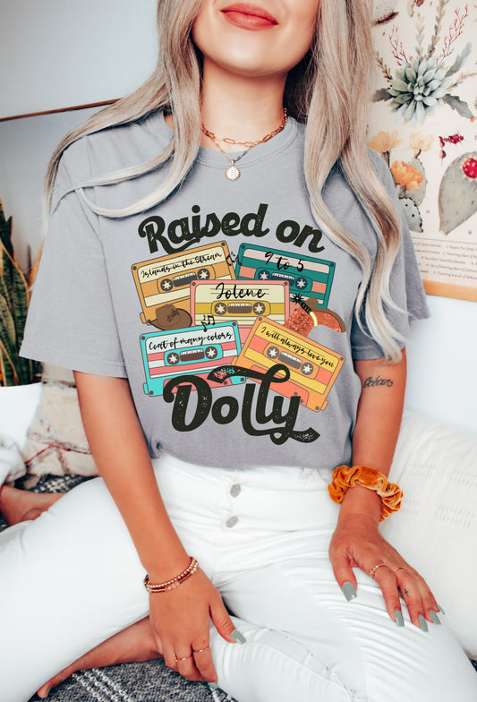Comfort Colors or Bella Raised on Dolly Retro Cassette Tee/ Youth and Adult Sizes
