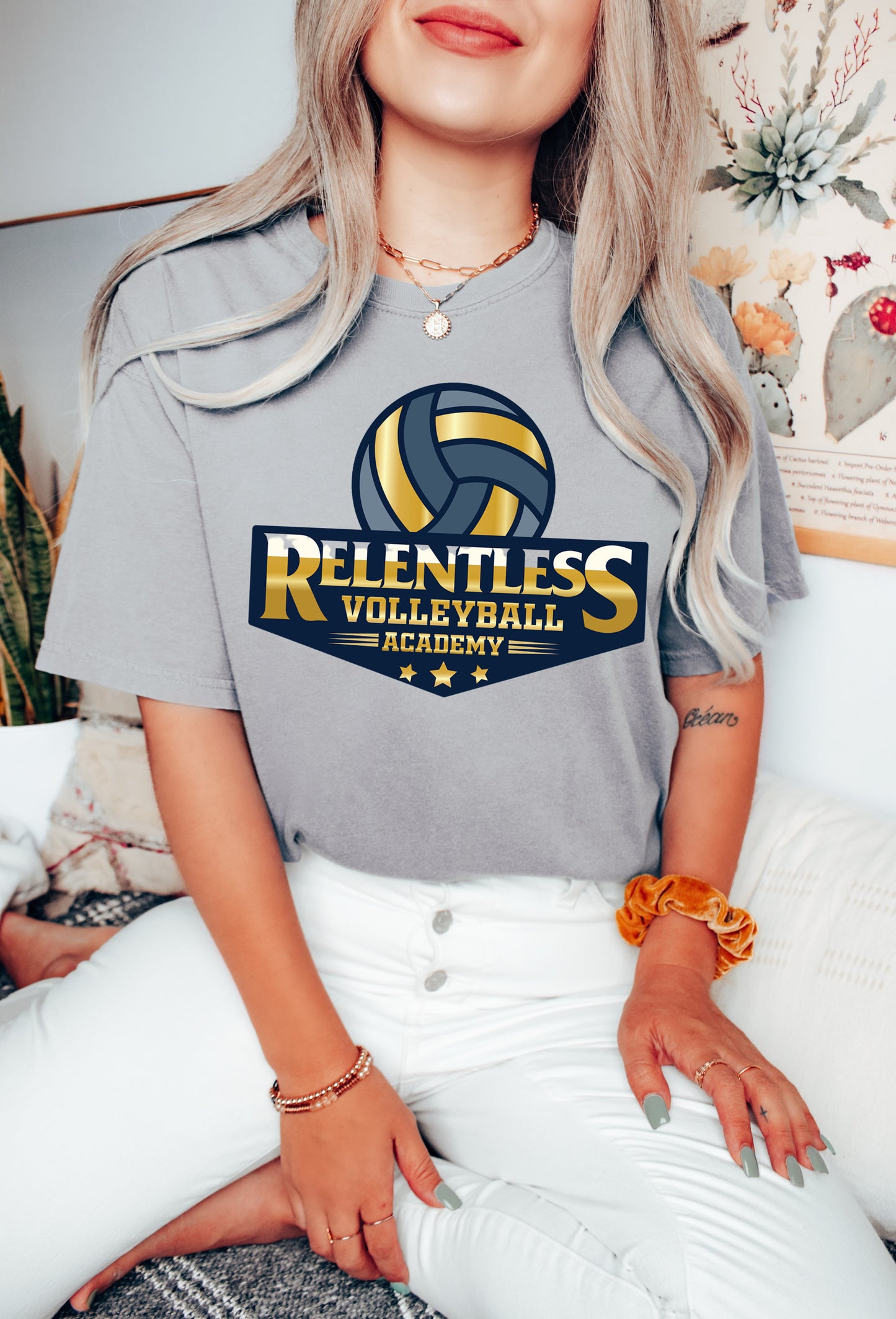 Relentless Volleyball Academy Tee/ Toddler, Youth, and Adult Sizes / Comfort Colors or Bella Canvas Brand