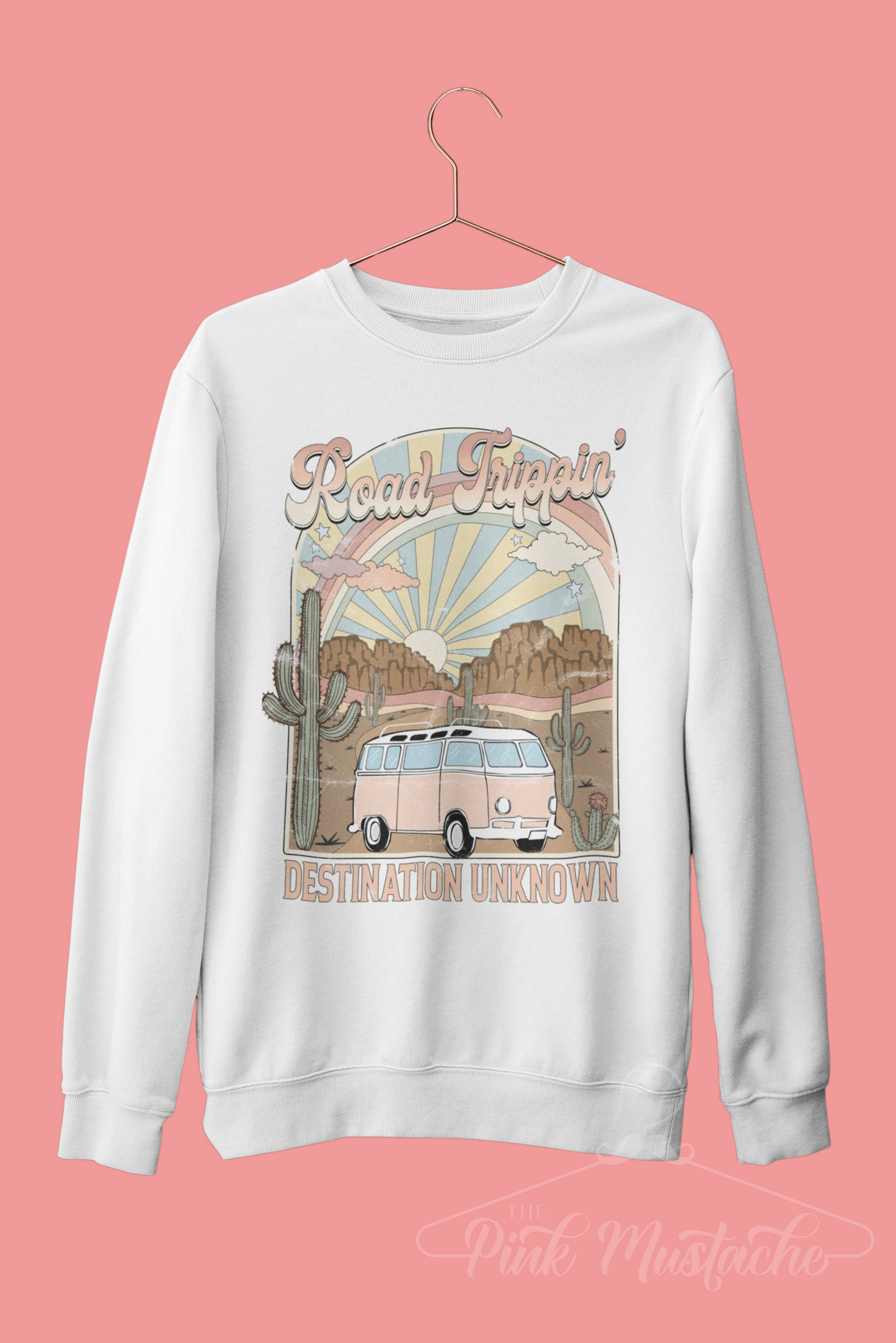 Road Trippin' Vacation Sweatshirt / Fun Layering Sweatshirt/ Adult Sizing Available