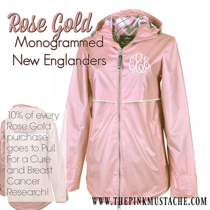 Rose Gold Monogrammed Charles River Monogrammed Jacket