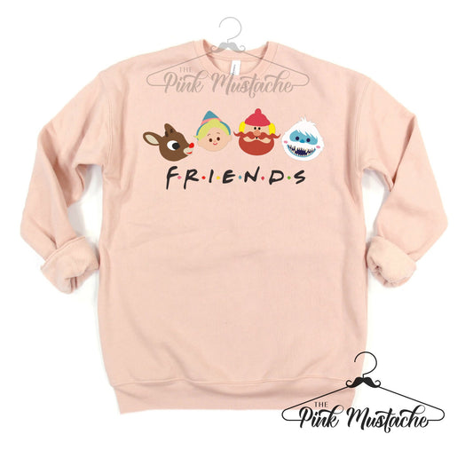 Bella Quality Sweatshirt Reindeer Friends Family Tradition Unisex Sizes Sweatshirt /Christmas Sweatshirt / Adult Sizes Available