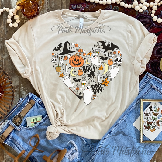 Halloween Things Heart Shirt/ Softstyle Tee/ Youth And Adult Sizes Available