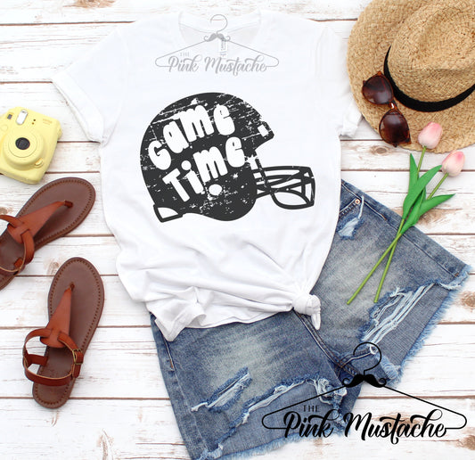 Game Time Helmet Softstyle Tee / It's GameDay Football Helmet Shirt / Youth and Adult Sizes Available