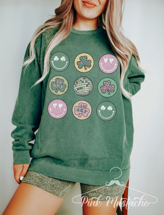 Comfort Colors Green St. Patricks Day Things Sweatshirt/ Adult Sizes / St Patty's Day