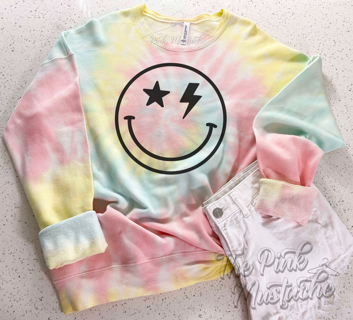 Smiley Face Quality Bella Canvas Sweatshirt