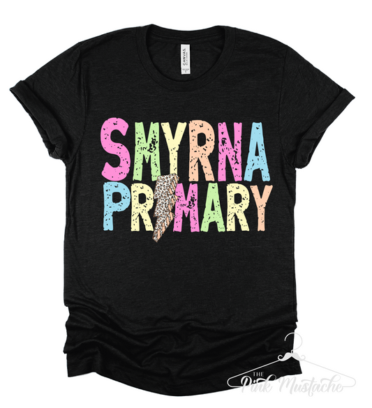 Smyrna Primary Lightning Bolt Tee/ Soft Style Shirts