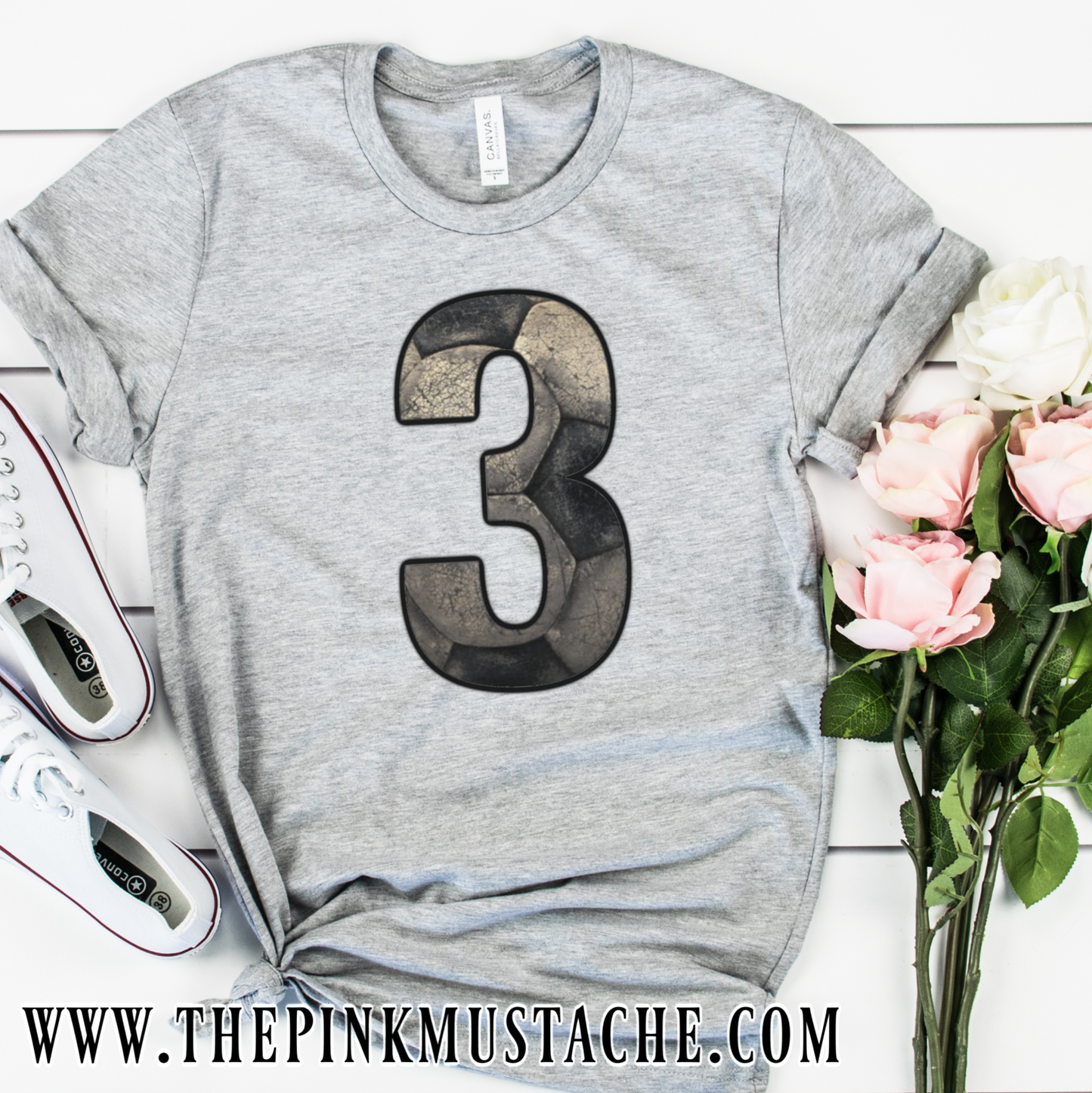 Custom Vintage Soccer Shirt - Soccer Mom Shirt with Number