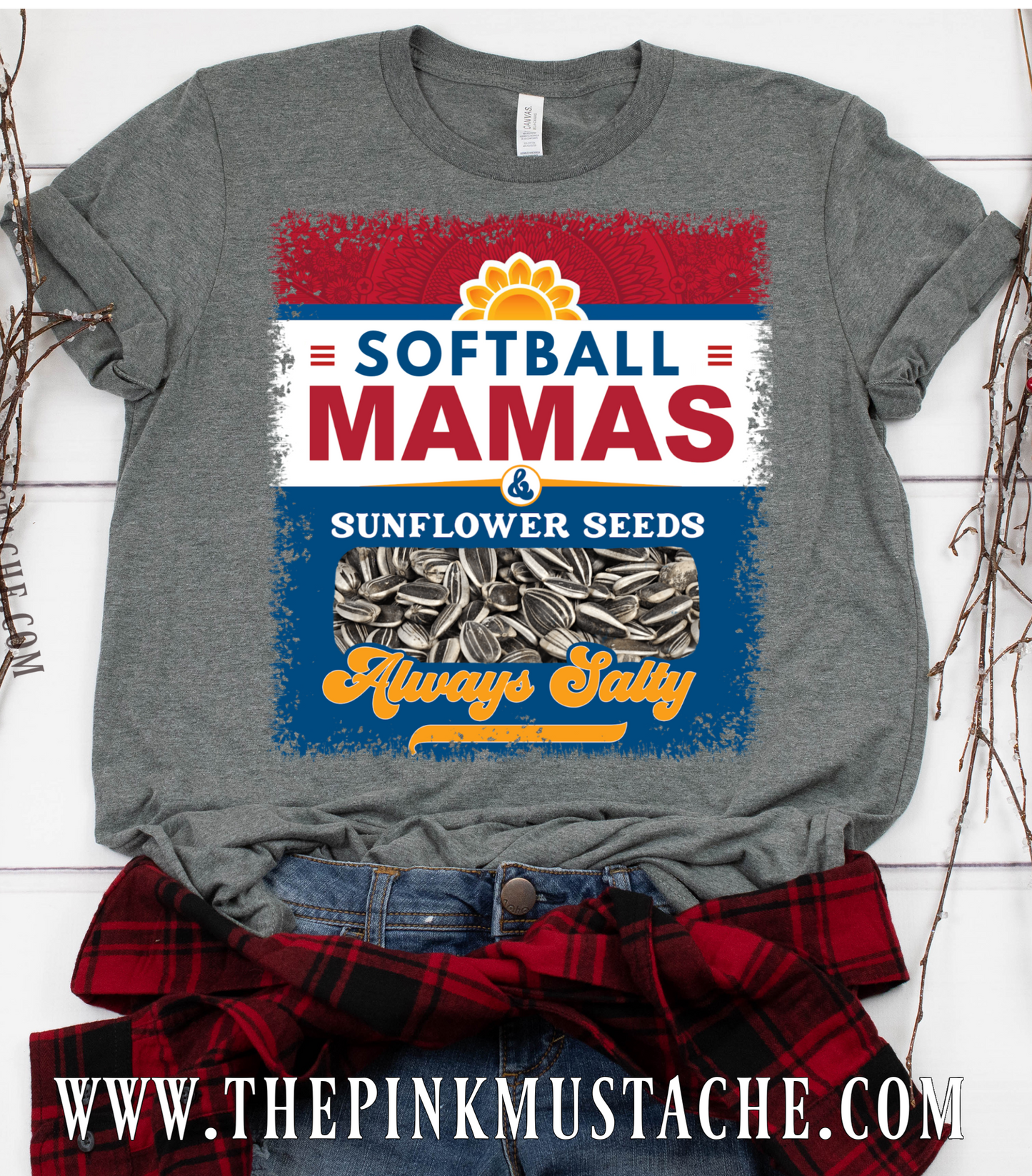 Softball Mamas and Sunflower Seeds - Always Salty Tee