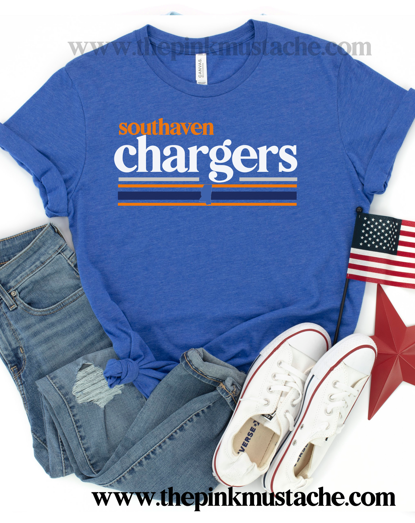 Southaven Chargers Shirt / DC -Desoto County Schools / Mississippi School Shirt