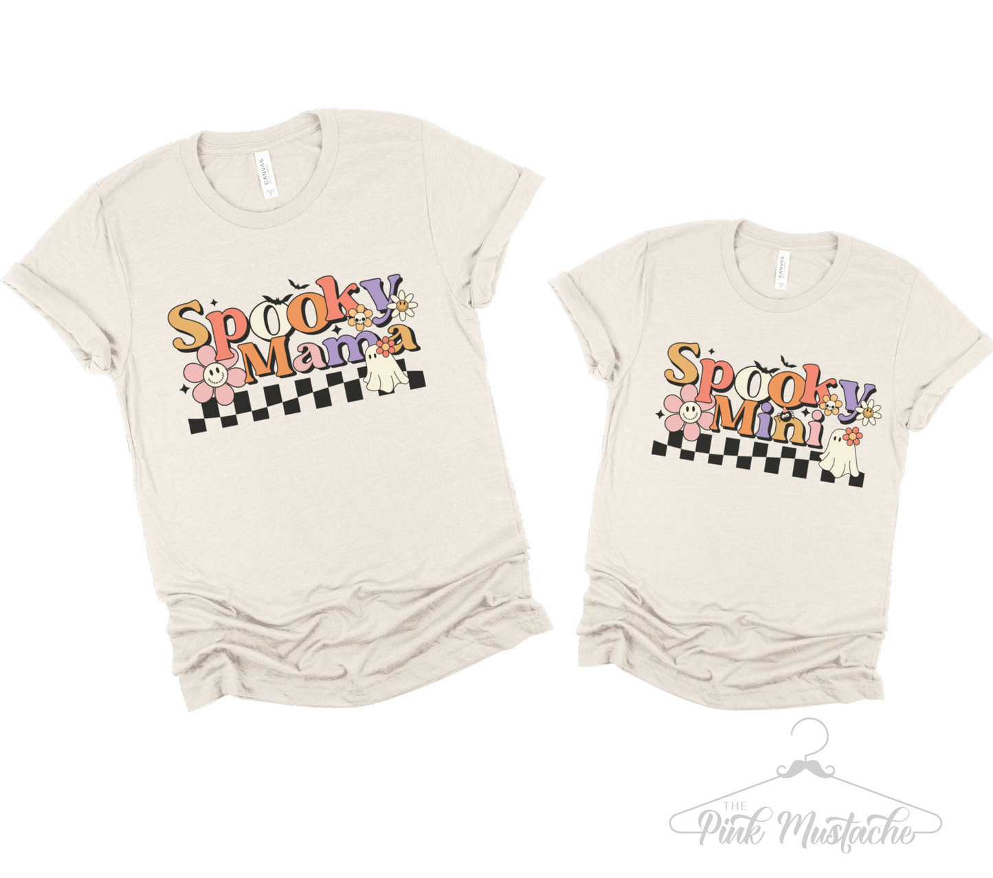 Halloween Spooky Mama, Spooky Mini - Matching Mommy and Me Halloween Shirts