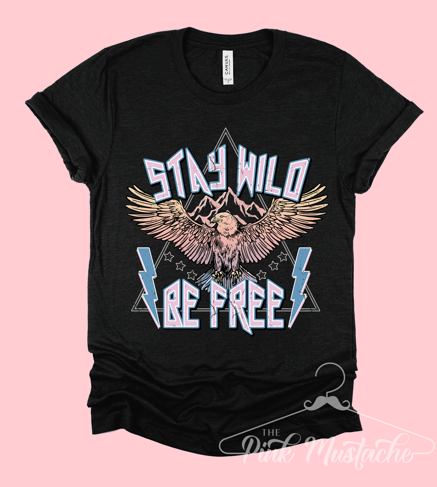 Stay Wild Be Free Tee / Bella Canvas Shirts / Rocker Tees/ Rocker Tee/ Youth and Adult Sizes Available