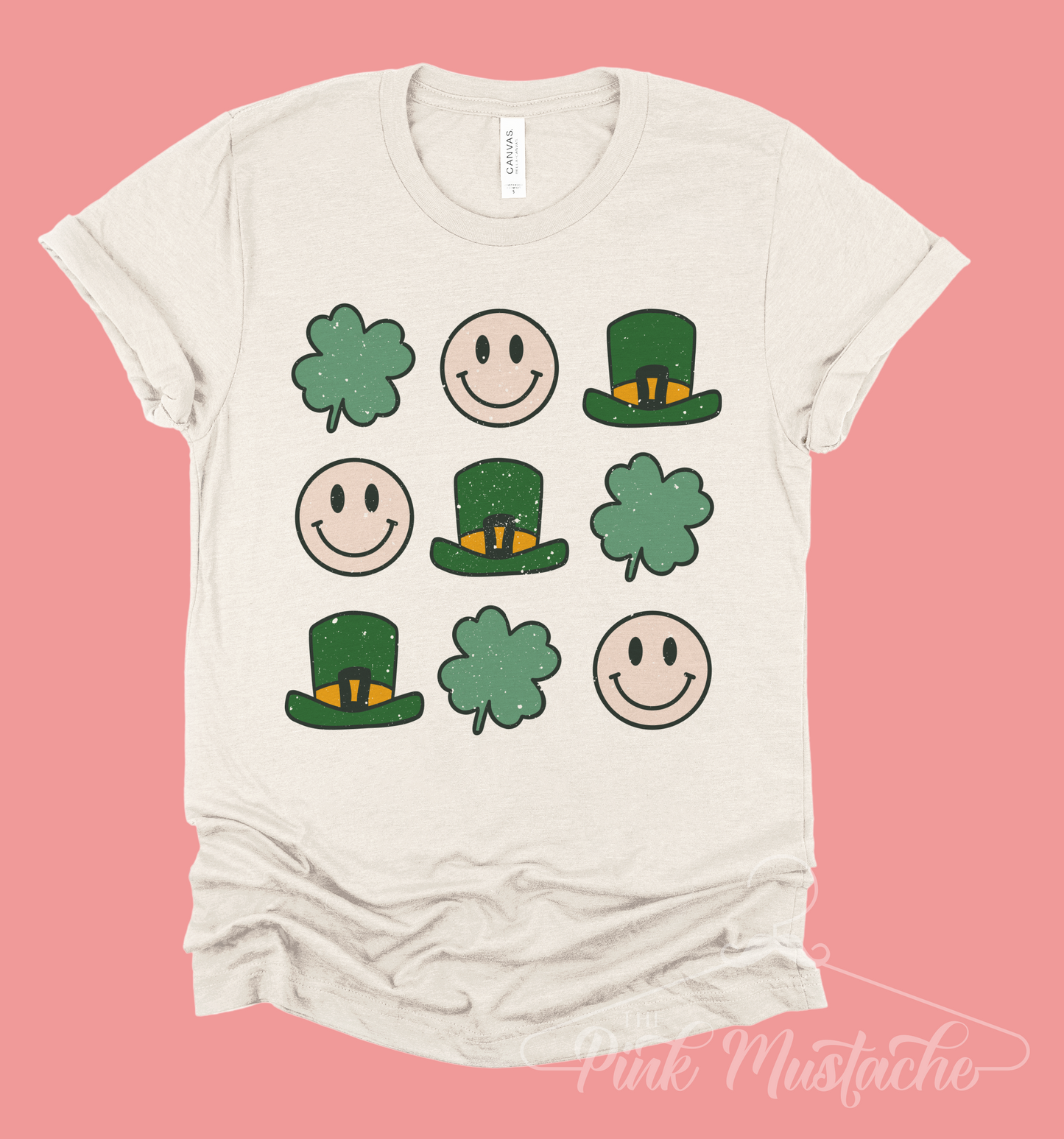 Lucky Clovers and Smiley's Tee/ Youth and Adult Sizes / St Patty's Day