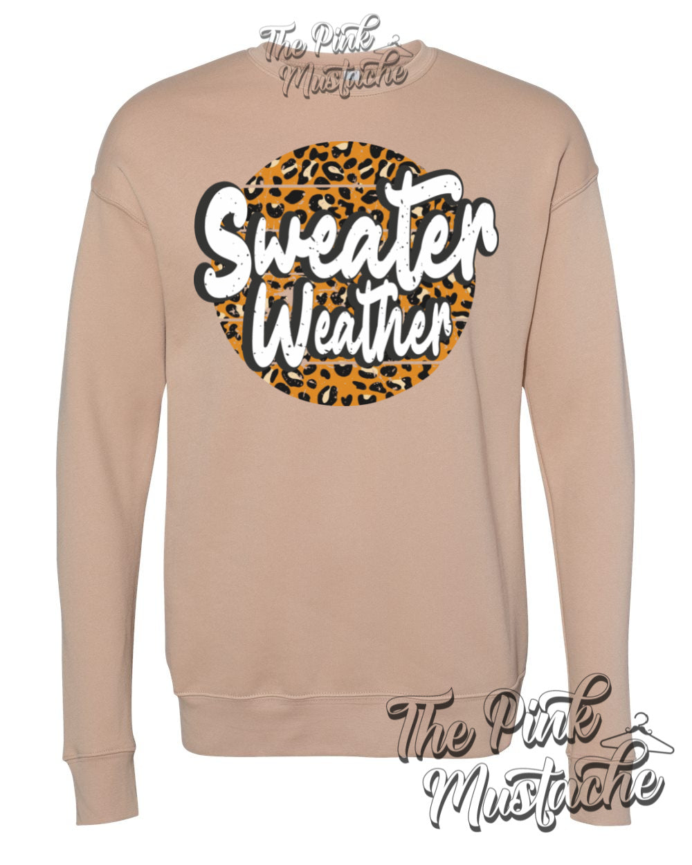 Bella Canvas Quality - Sweater Weather Leopard Fall Sweatshirts/ Unisex sized Sweatshirts/ DTG printed Quality Soft Sweatshirts